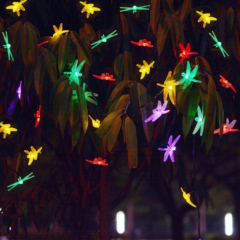 Kleurrijke Solar Slingerlichtjes – 20 tot 200 LED’s, IP44 Waterdicht