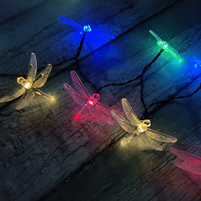 Kleurrijke Solar Slingerlichtjes – 20 tot 200 LED’s, IP44 Waterdicht