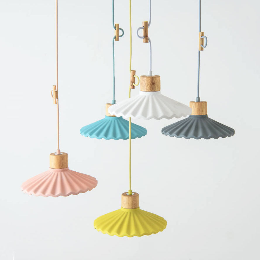 Kleurrijke Cementen Hanglamp – Moderne Stijl met Verstelbaar Snoer