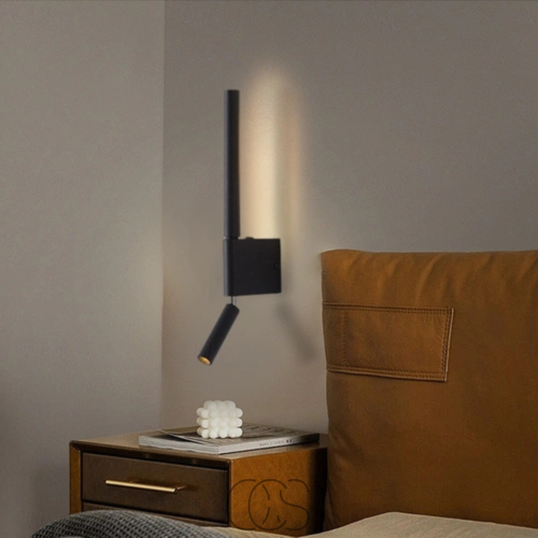Saga – LED Wandlamp met Flexibele Leeslamp