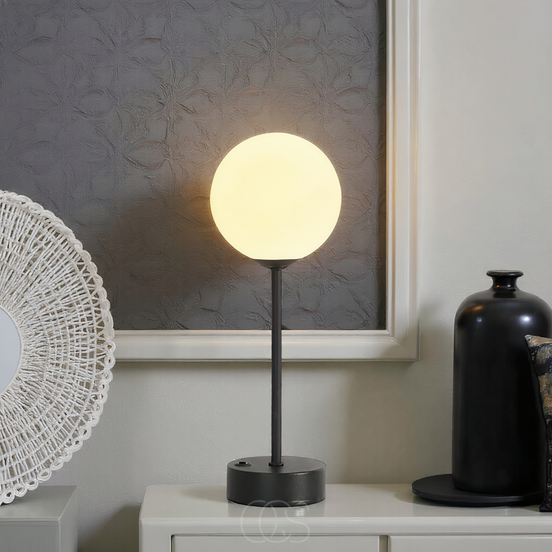 Sera – Tafellamp met Bolvormige Kap & Warme LED Verlichting