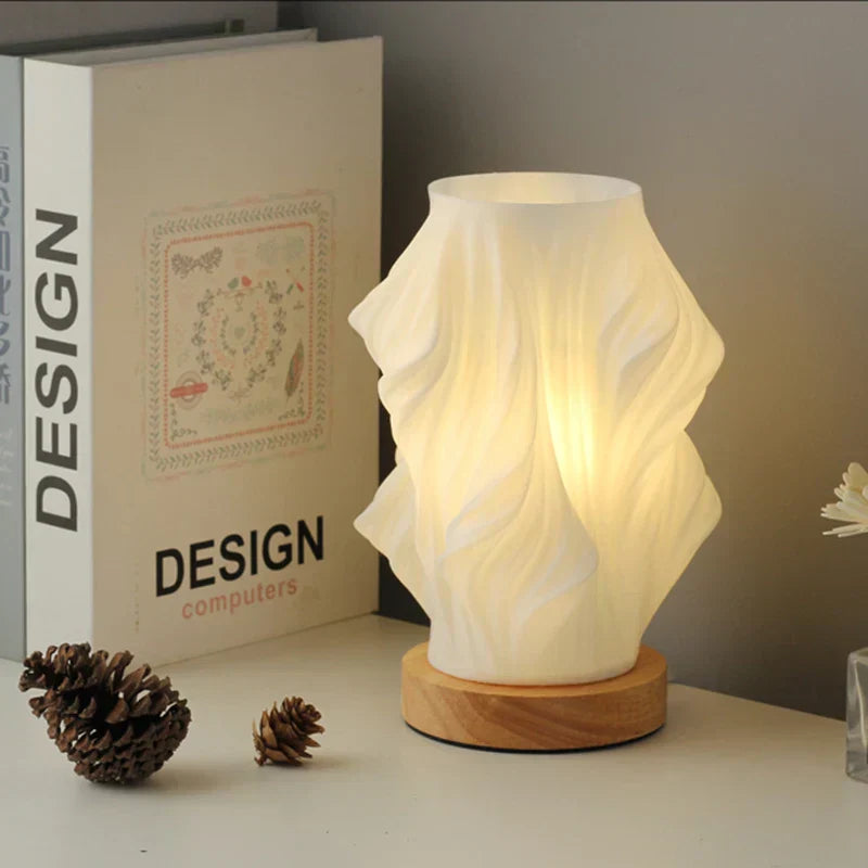 Lumio - Warme LED Tafellamp met Dimbare Functie & Elegant Golfdesign
