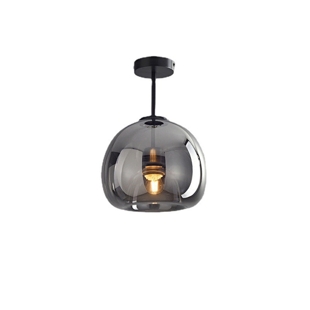 Vörre - Retro Koperen Glas Plafondlamp