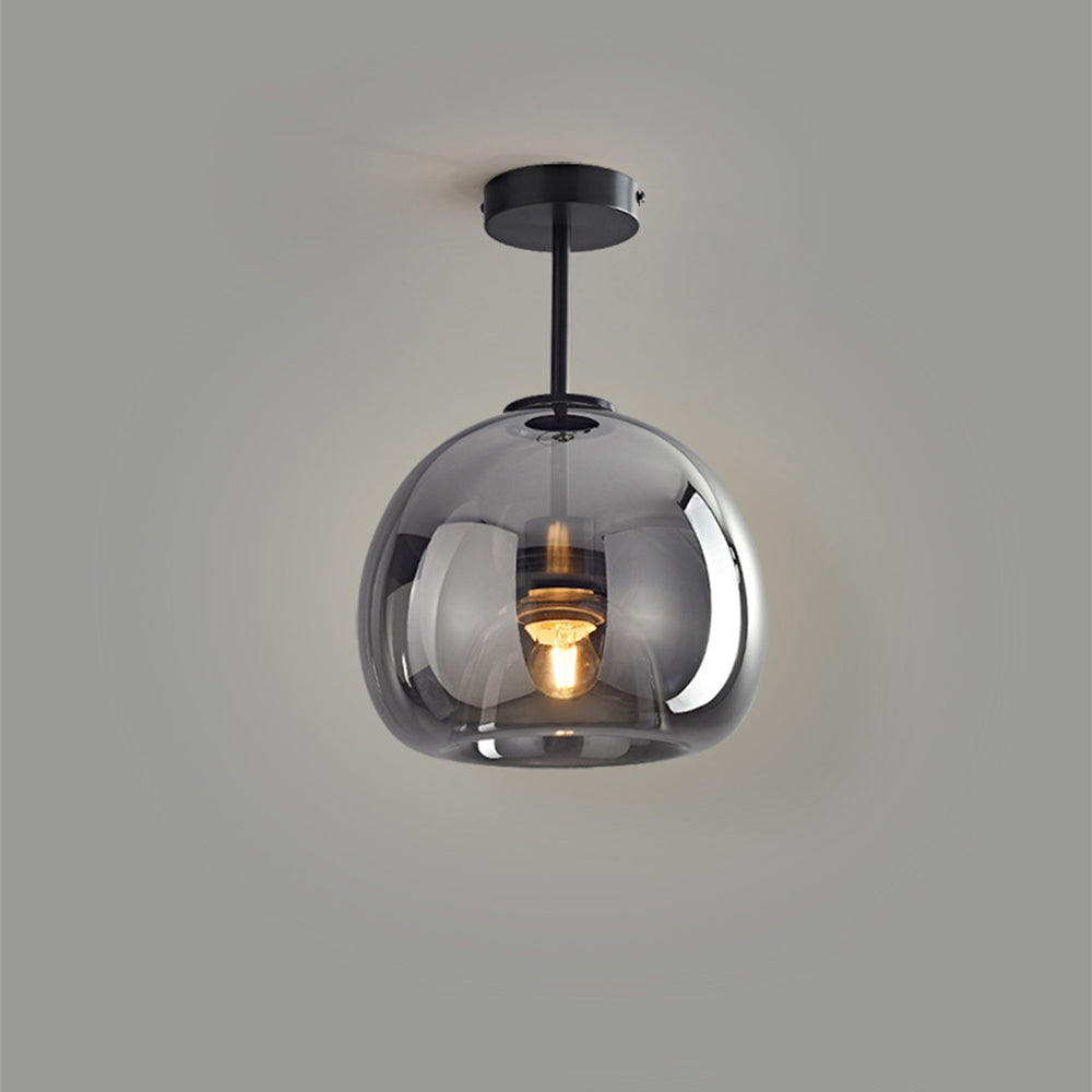 Vörre - Retro Koperen Glas Plafondlamp