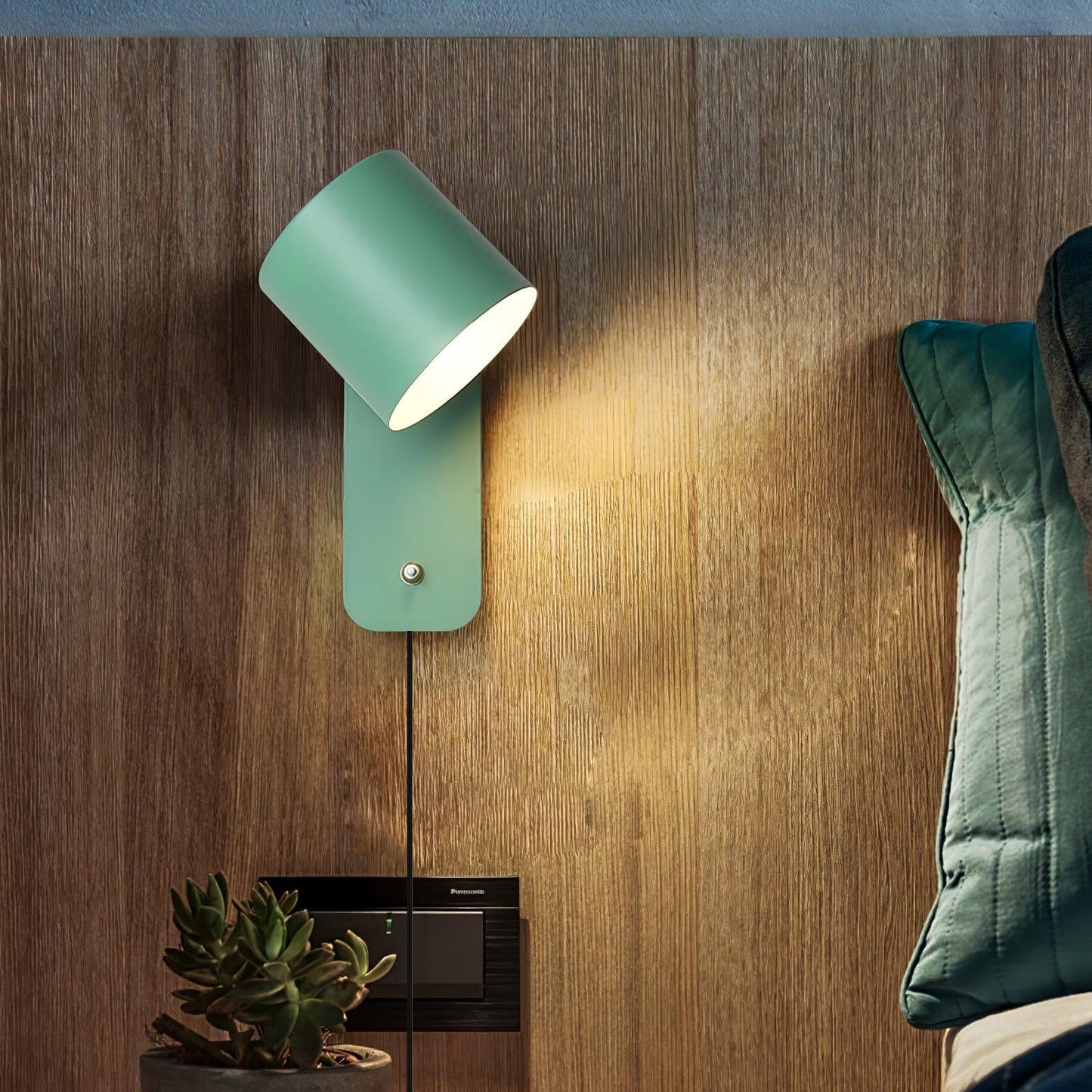 Lumio - Minimalistische Wandlamp met Stekker voor Flexibele Verlichting