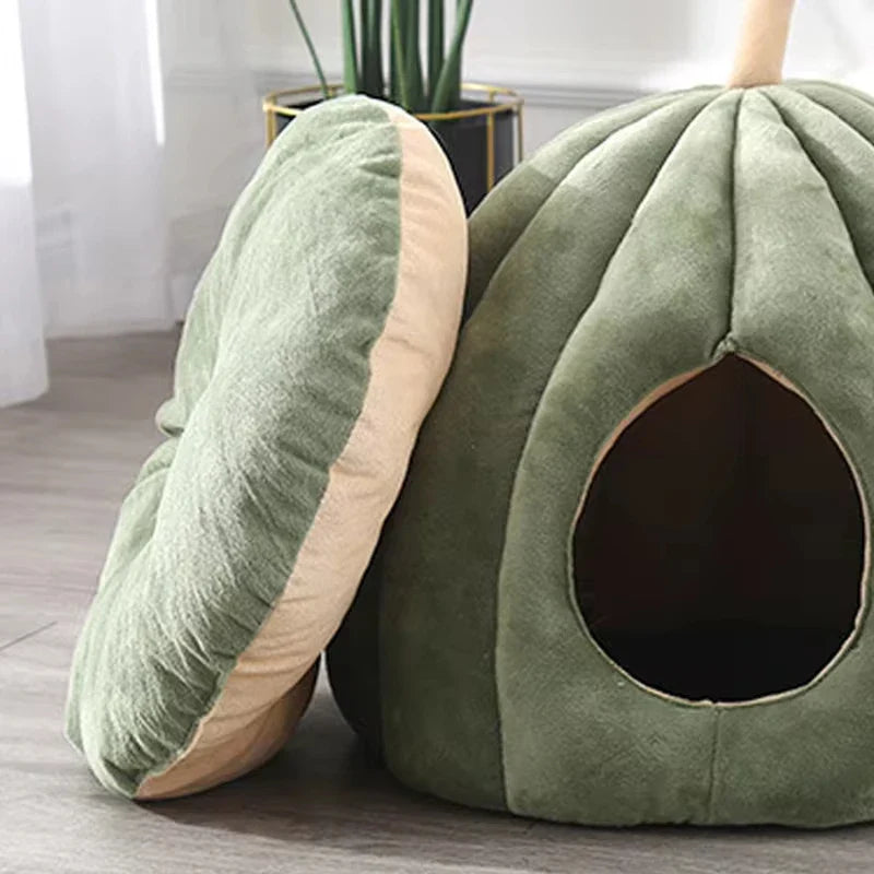 Knus Gesloten Kattenbed – Warm, Zacht & Ideaal voor de Winter