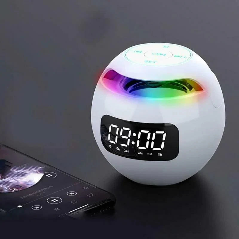 3-in-1 Digitale Wekker met Bluetooth Speaker & Nachtlamp – Compact & Stijlvol