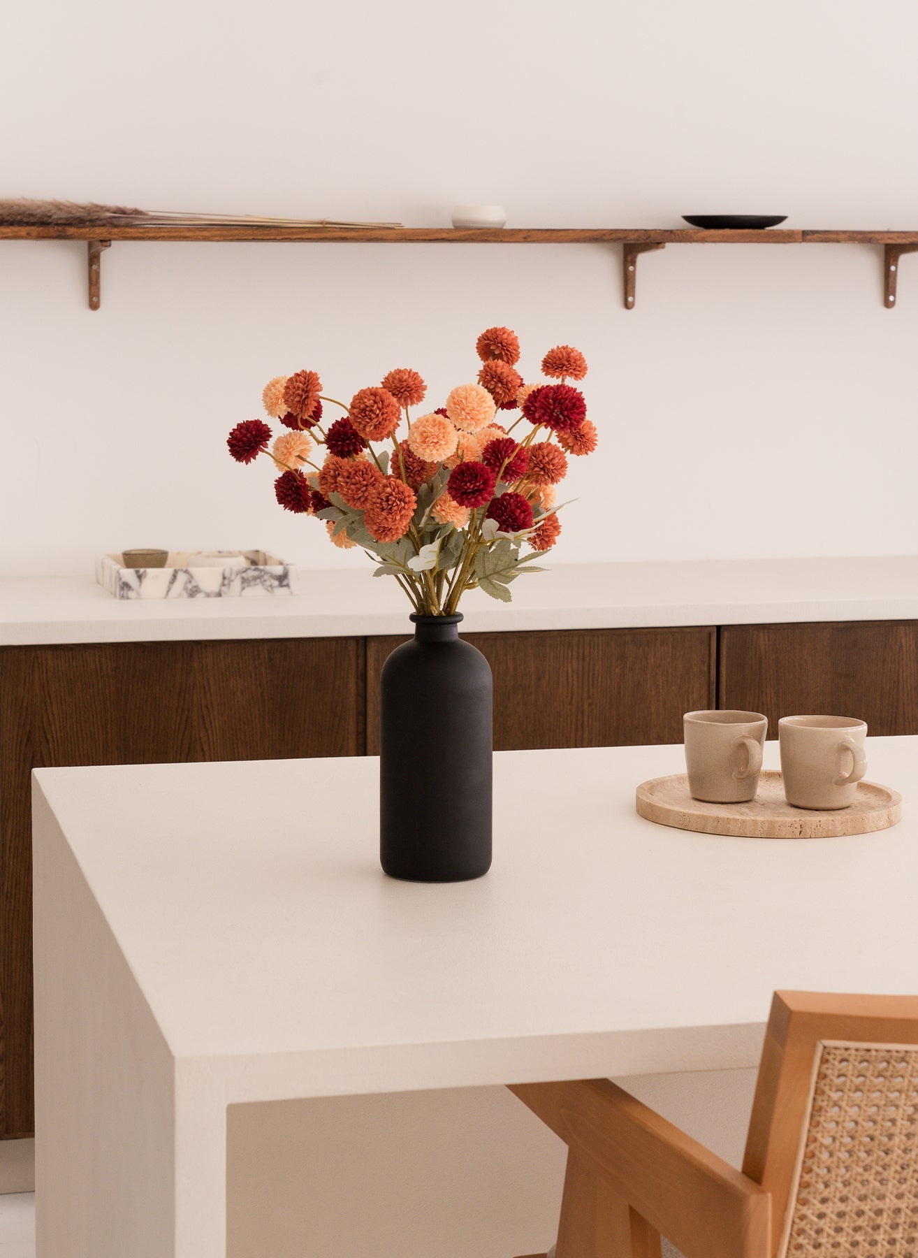 Lumio – Zijden Kunstbloemen (Chrysant, 10 Stelen)