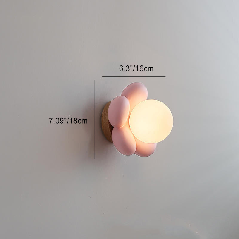 Moderne Keramische Wandlamp met Houten Detail – 220V-240V – Voor Slaapkamer & Woonkamer
