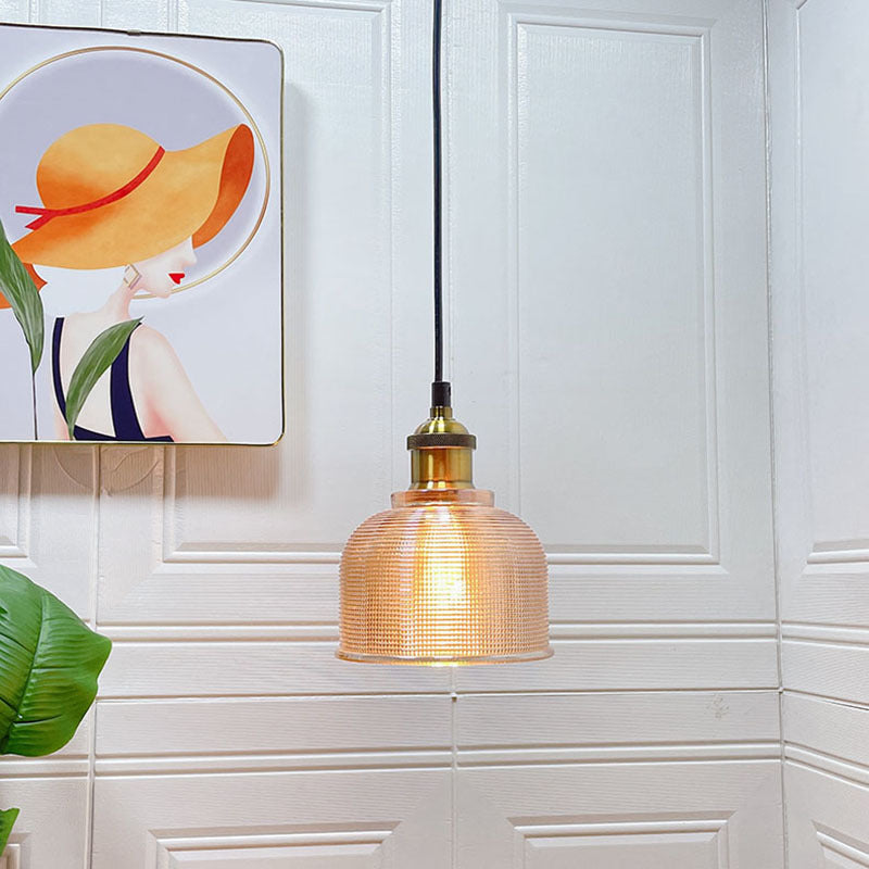 Moderne Glazen Hanglamp – Rood, Amber of Blauw