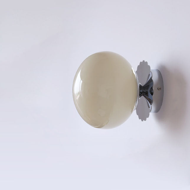 Moderne Wandlamp van Glas en IJzer – Verkrijgbaar in Roze, Beige en Wit