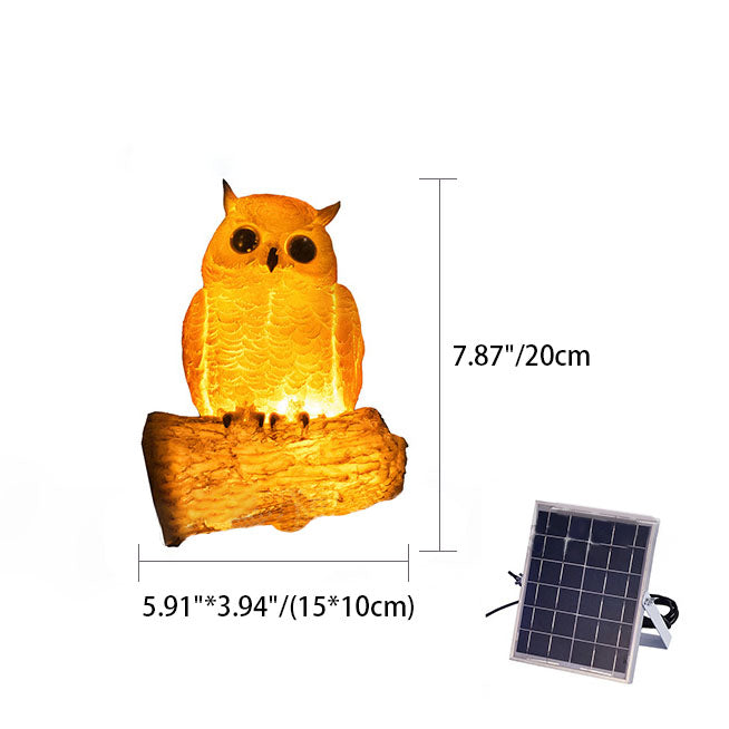 Decoratieve Solar Dierentuinlamp – Uil / Kameleon / Toekan / Wasbeer – 24 V (1 LED)
