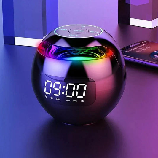 3-in-1 Digitale Wekker met Bluetooth Speaker & Nachtlamp – Compact & Stijlvol