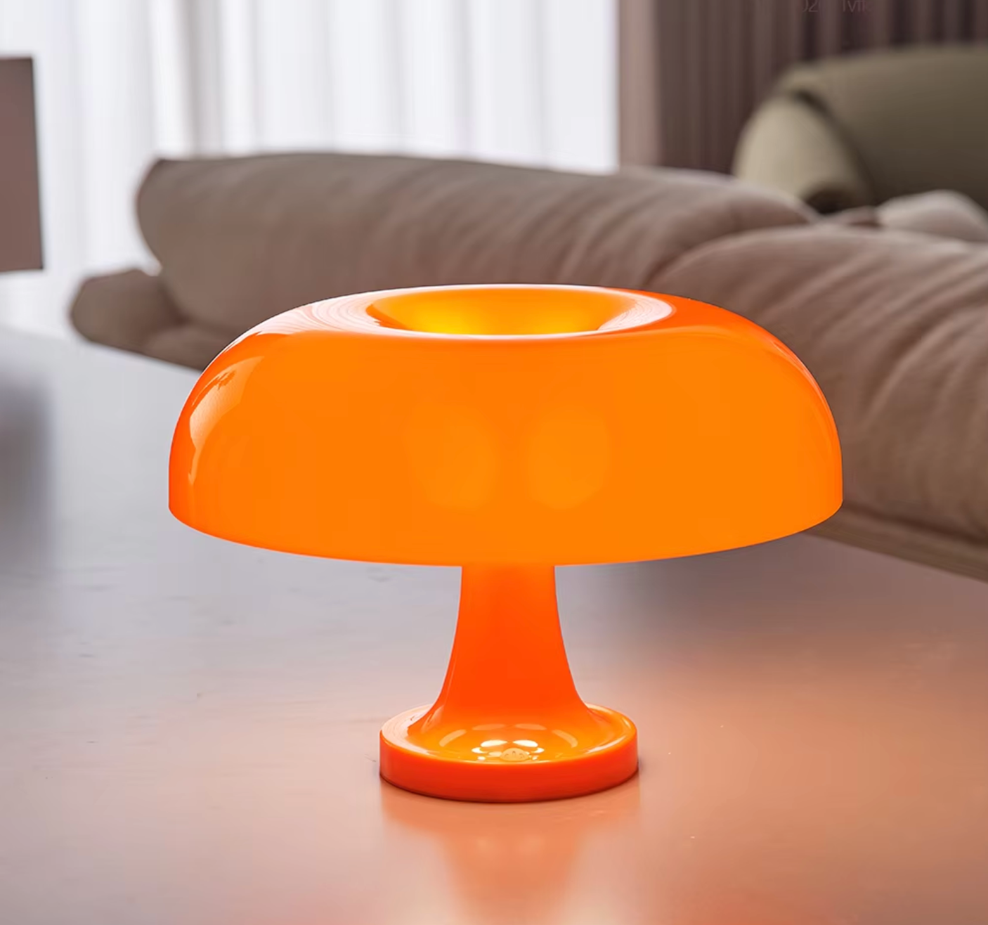 Lubau – Klassieke Paddenstoel Tafellamp met Dimbare LED
