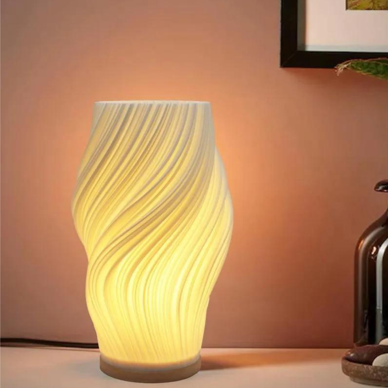 Lumio - Warme LED Tafellamp met Dimbare Functie & Elegant Golfdesign