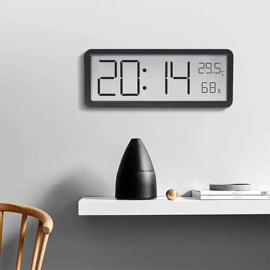 Grote Digitale Wandklok – Helder, Modern & Slim Ontworpen