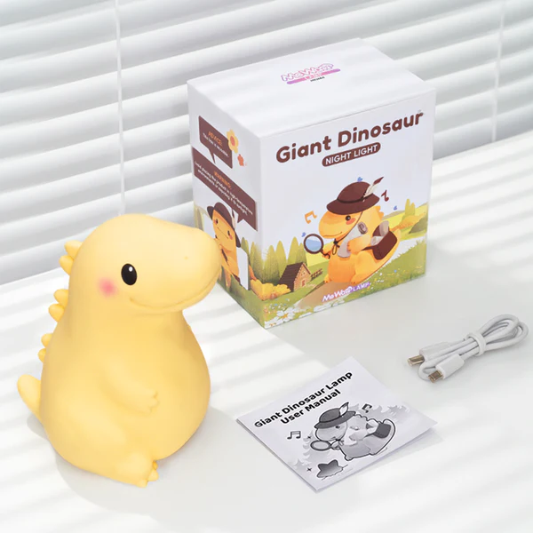 Lumio - Dinosaurus LED Nachtlamp van Siliconen