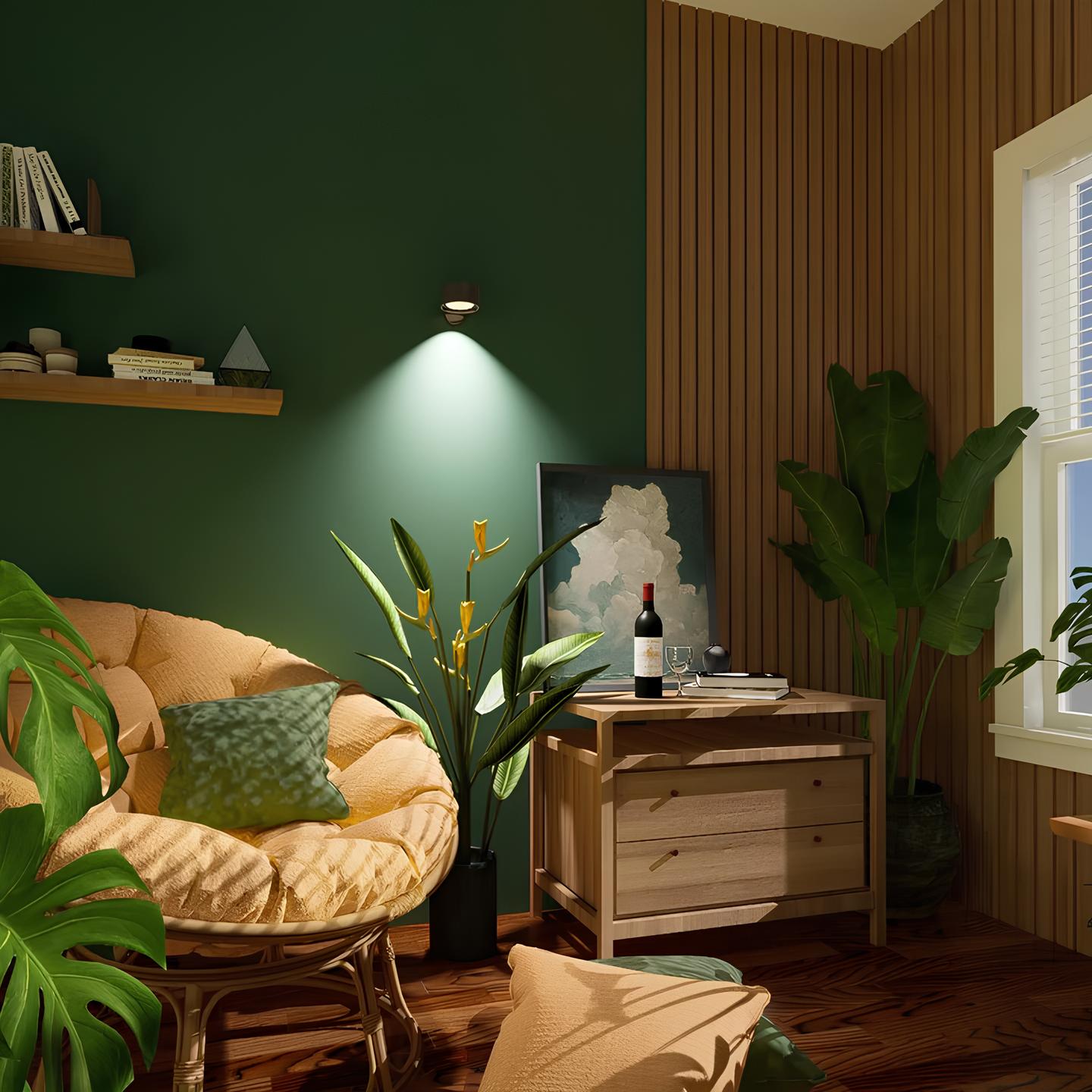 Lumio - Scandinavische draadloze wandlamp met 360° rotatie en dimfunctie