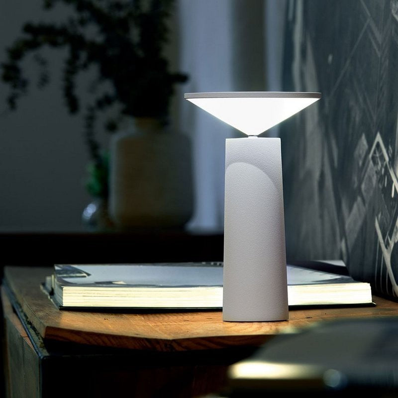 Lumio - Japandi Minimalistische Draadloze Tafellamp met 360° Rotatie
