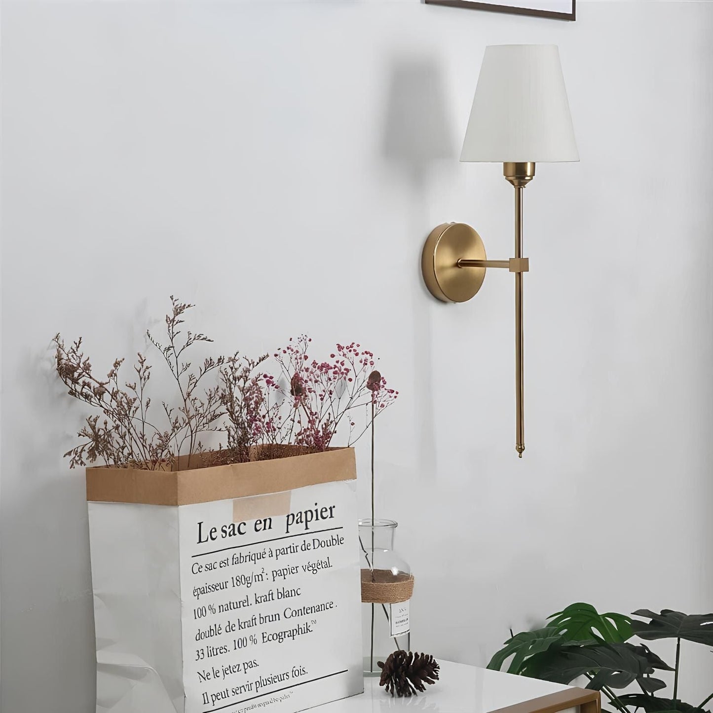 Lumio - Classic Elegante Wandlamp draadloos met vintage luxe & afstandsbediening