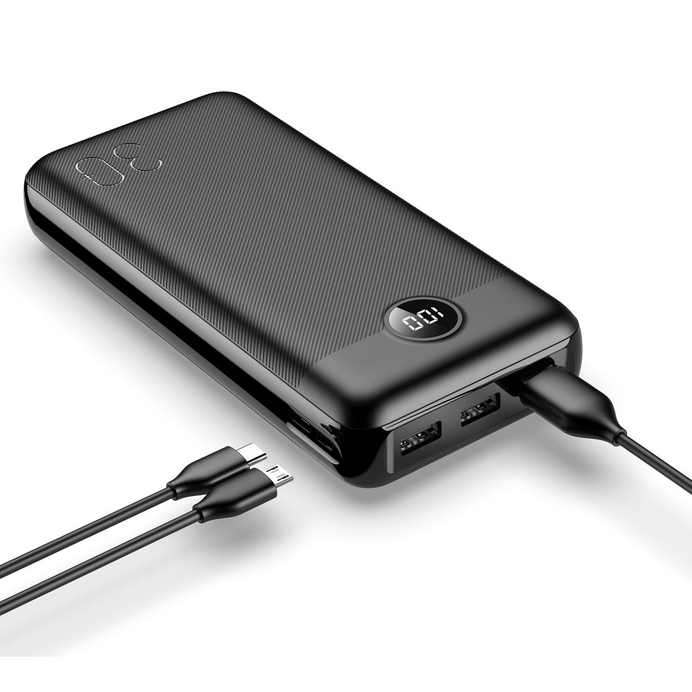 Lumio - Powerbank 30.000 mAh met PD 20W & QC 3.0 Snelladen