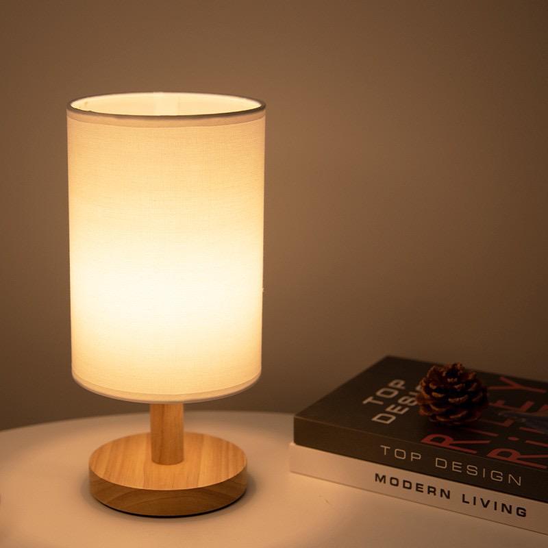 Lumio - Organic Glow Lamp van Hout & Linnen met Afstandsbediening