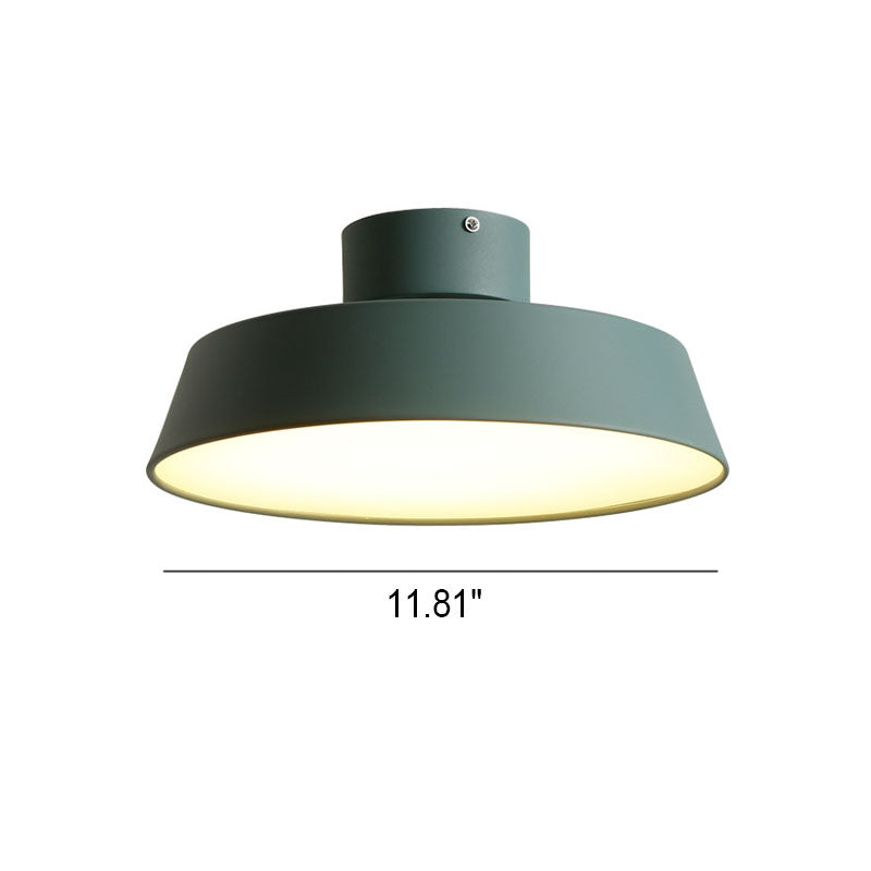 Moderne Scandinavische LED Plafondlamp – Wit, Grijs of Groen, Twee Maten