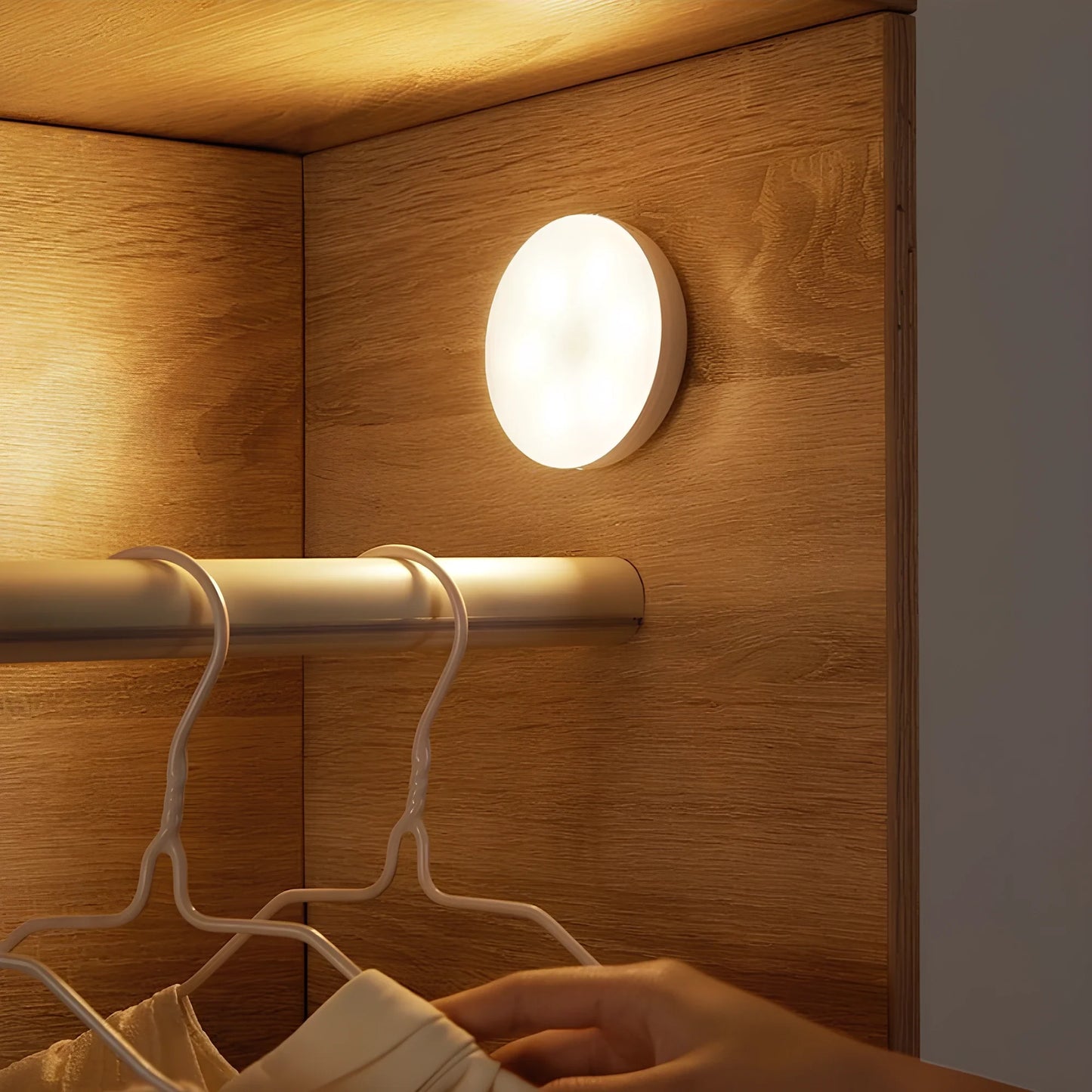 Lumio - Minimalistische Japandi wandlamp met 360° rotatie