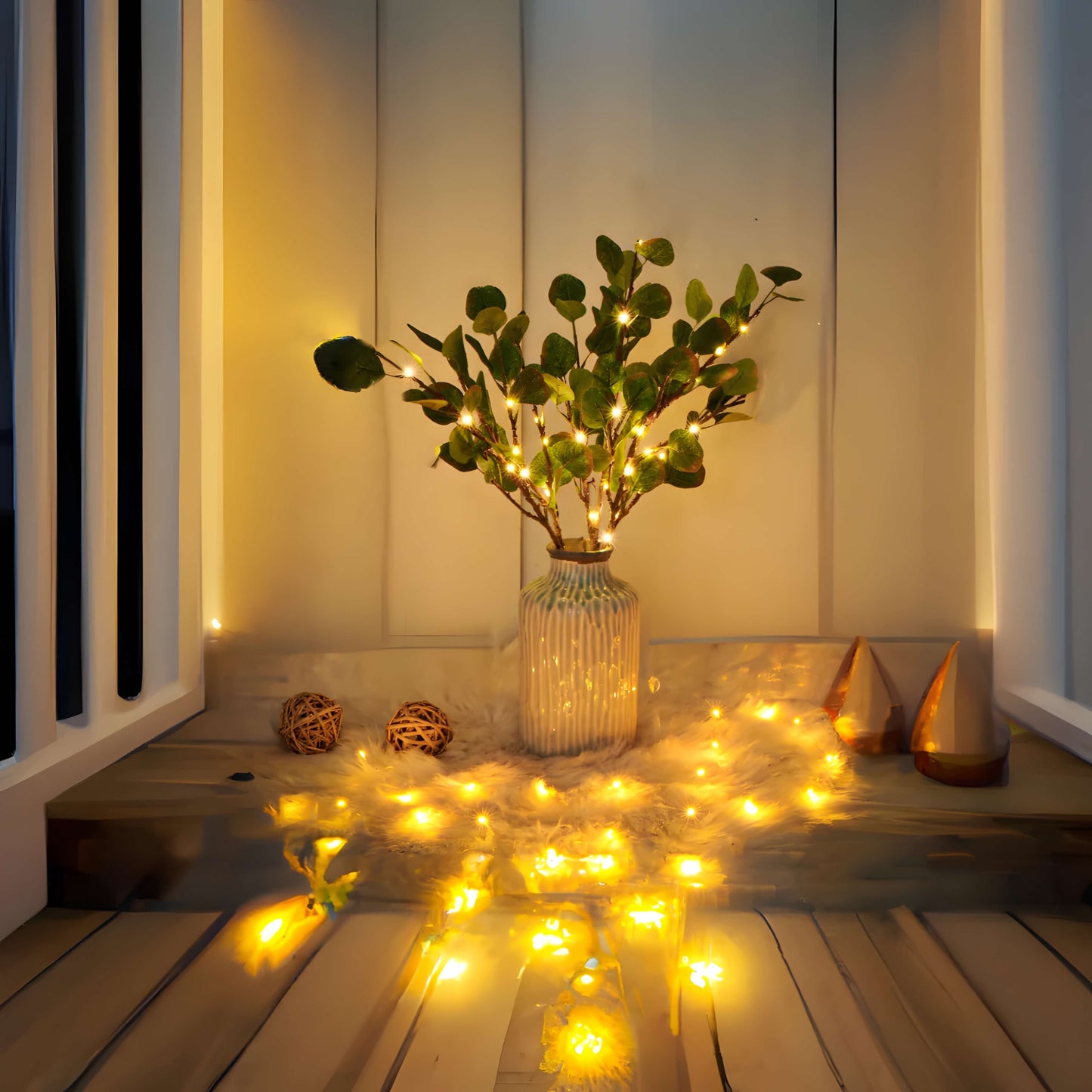 Olivia – Verstelbare LED Olijftakken met Warm Wit Licht