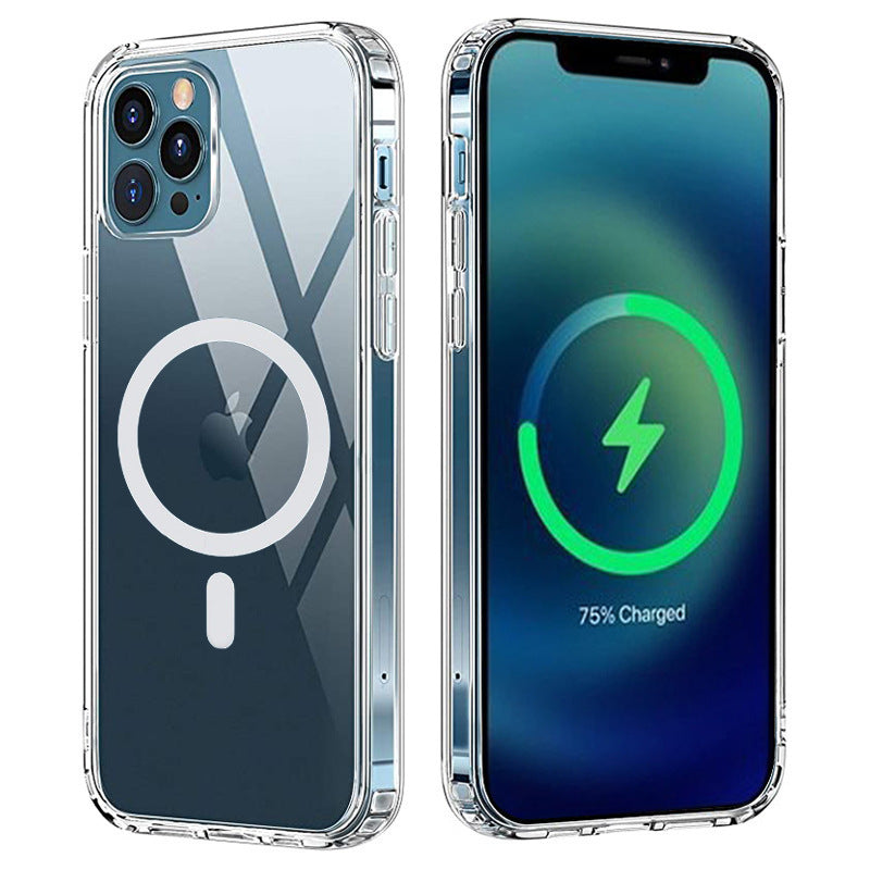 Lumio - Transparante Magnetische Acryl Telefoonhoes voor - iPhone-serie