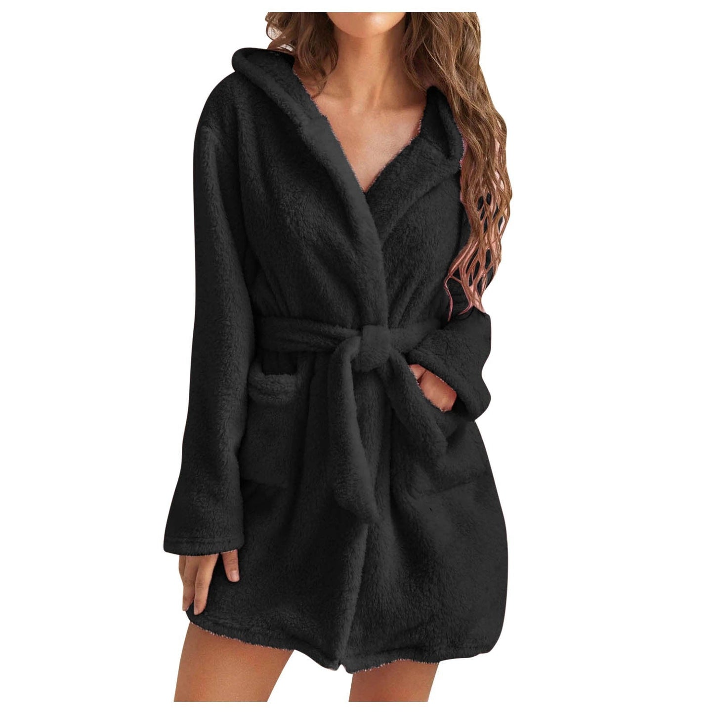 Pluche Dames Badjas met Capuchon – Zachte, Warme & Luxe Loungejas