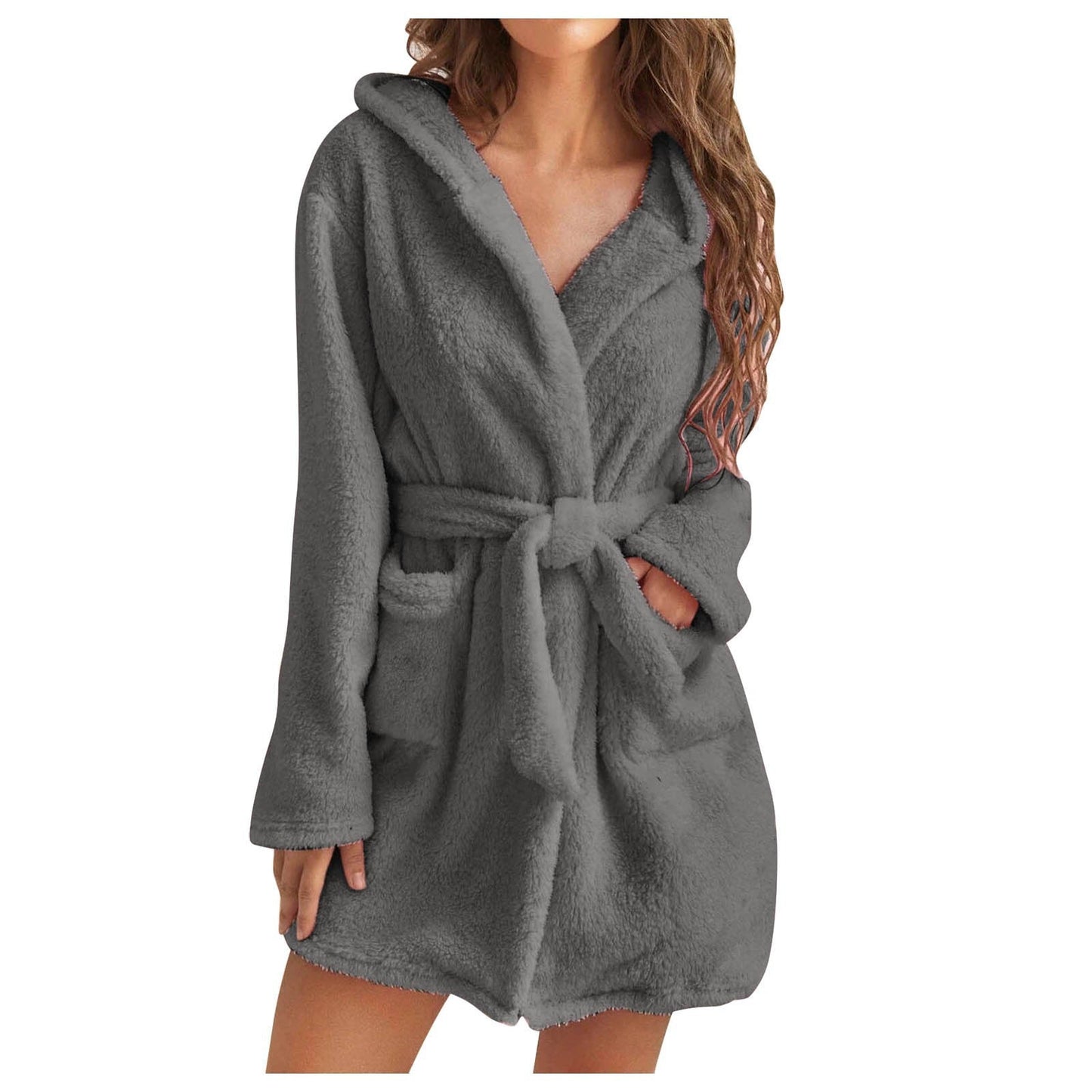 Pluche Dames Badjas met Capuchon – Zachte, Warme & Luxe Loungejas
