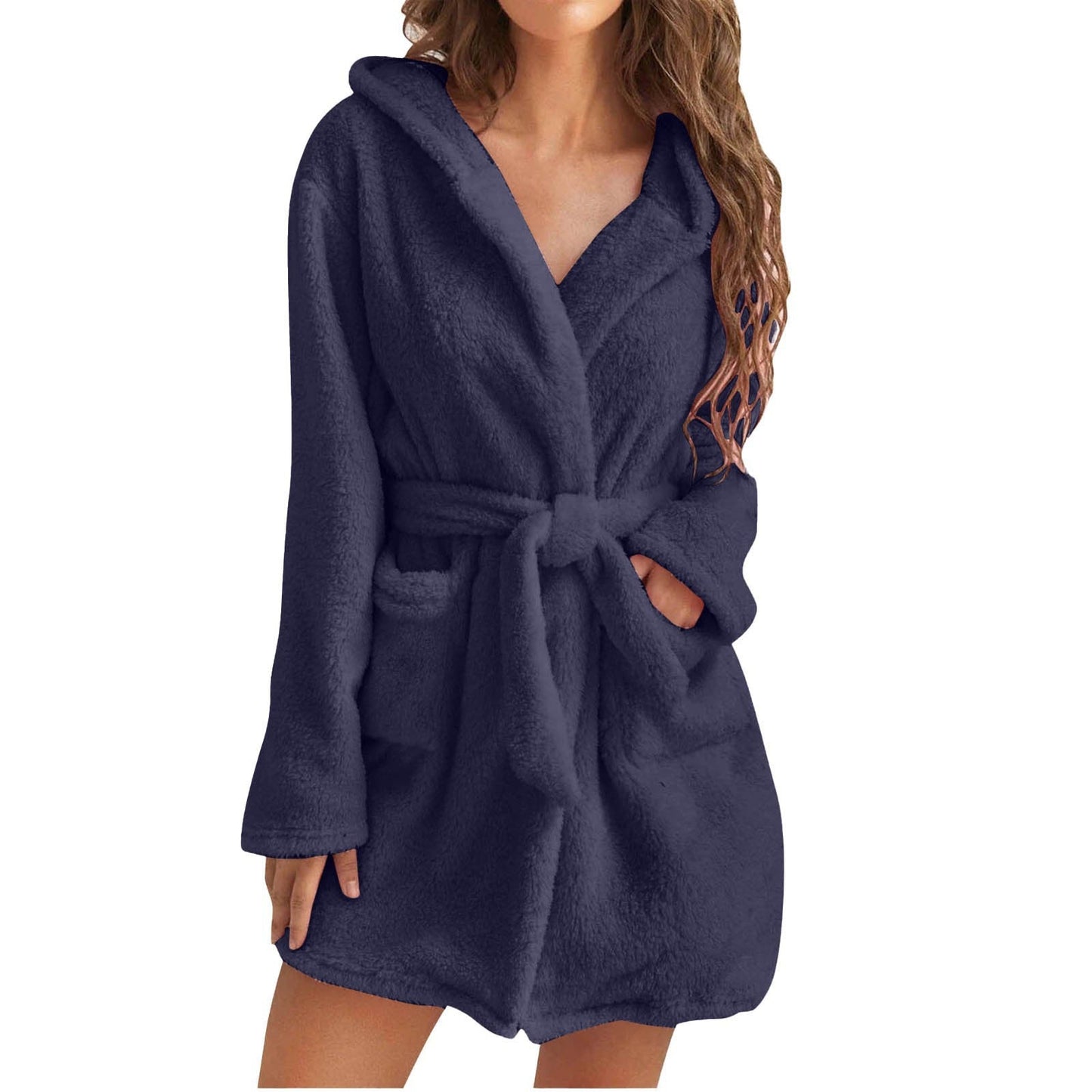 Pluche Dames Badjas met Capuchon – Zachte, Warme & Luxe Loungejas