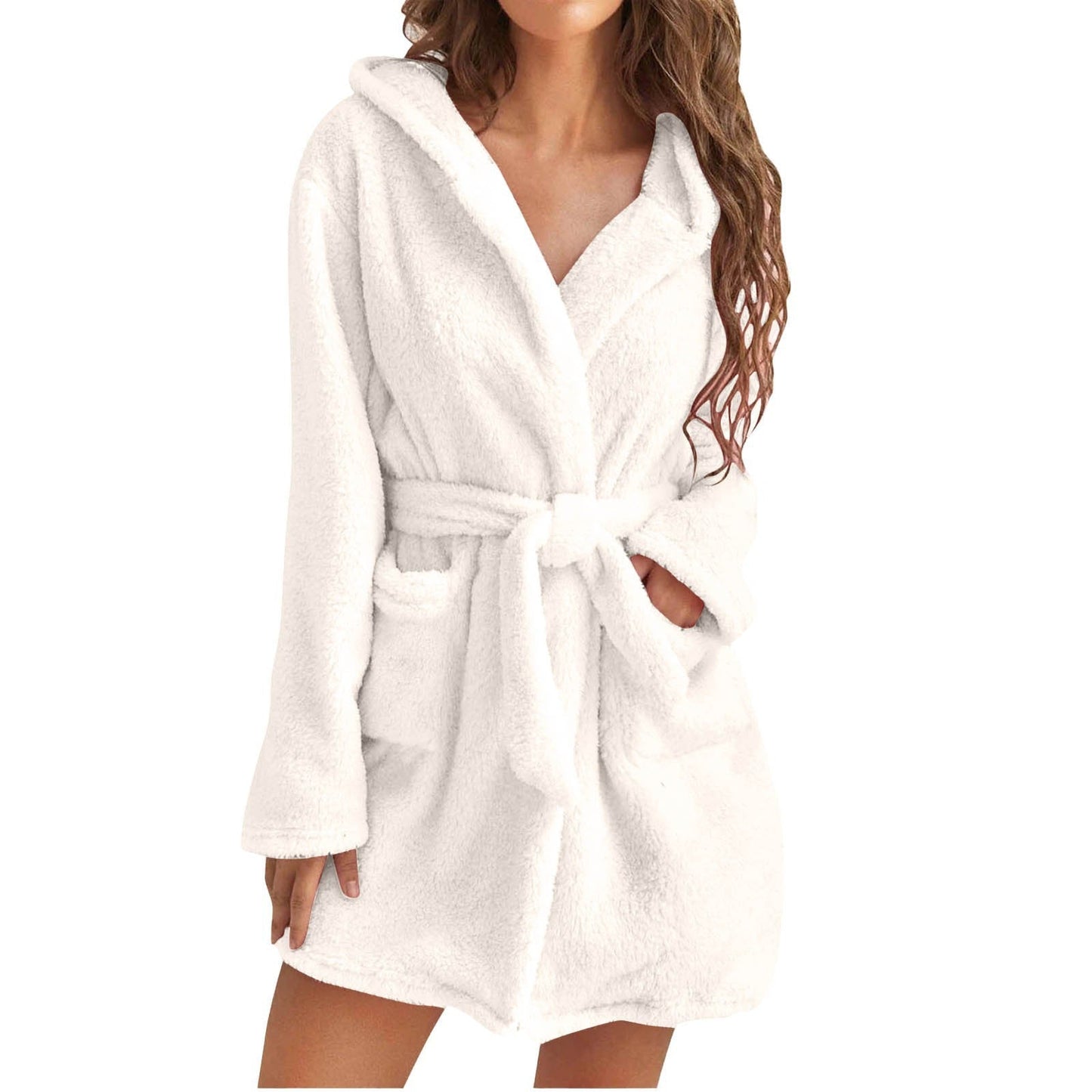 Pluche Dames Badjas met Capuchon – Zachte, Warme & Luxe Loungejas
