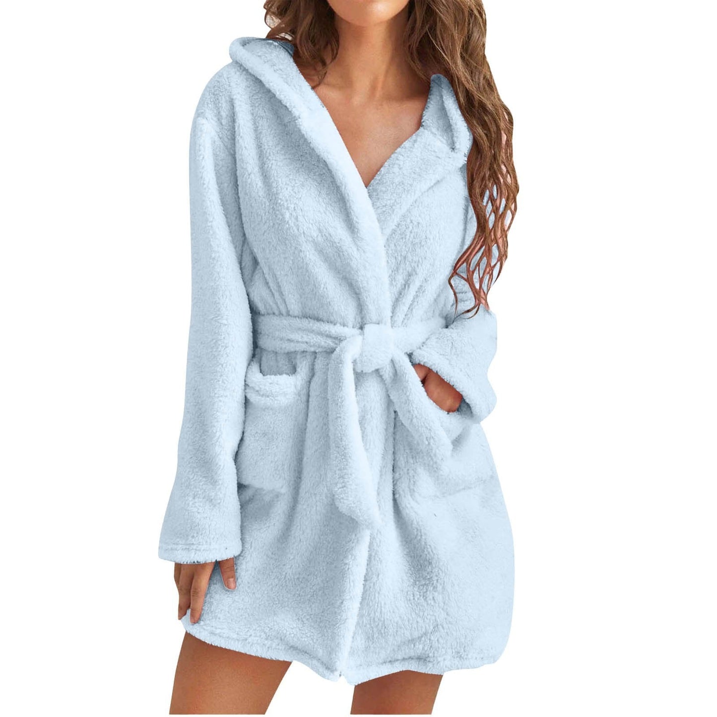 Pluche Dames Badjas met Capuchon – Zachte, Warme & Luxe Loungejas