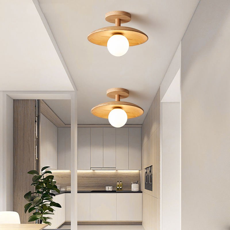 Tiko - Tijdloze Japandi Plafondlamp voor Binnen en Buiten