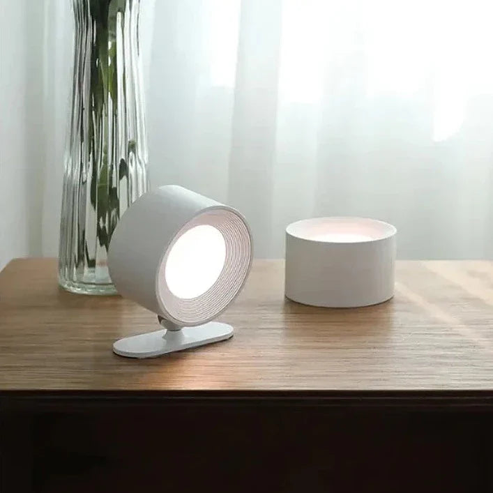 Lumio - Scandinavische draadloze wandlamp met 360° rotatie en dimfunctie