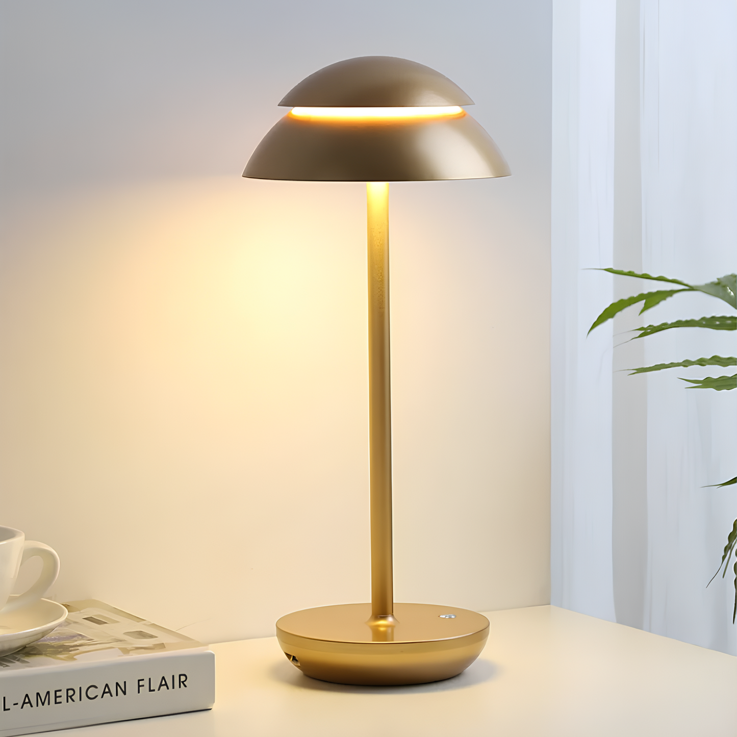 Lumio - Prestige draadloze aluminium tafellamp met dimfunctie