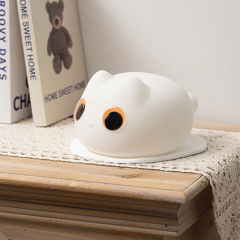 Lumio – Oranje Kat Nachtlampje Kind LED Slaaplamp Babykamer