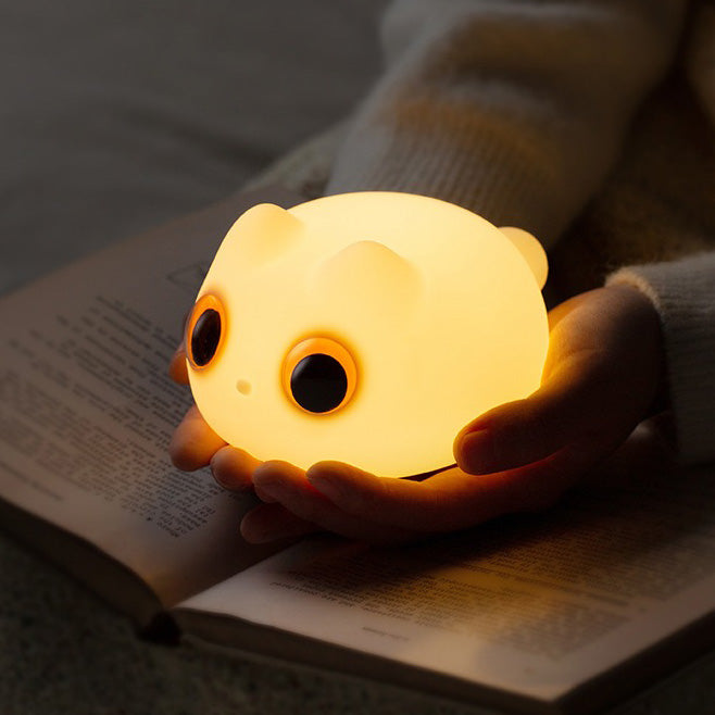 Lumio – Oranje Kat Nachtlampje Kind LED Slaaplamp Babykamer
