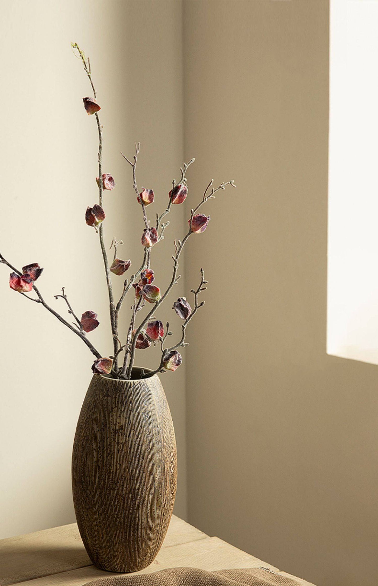 Japandi Dark Ceramic Vases