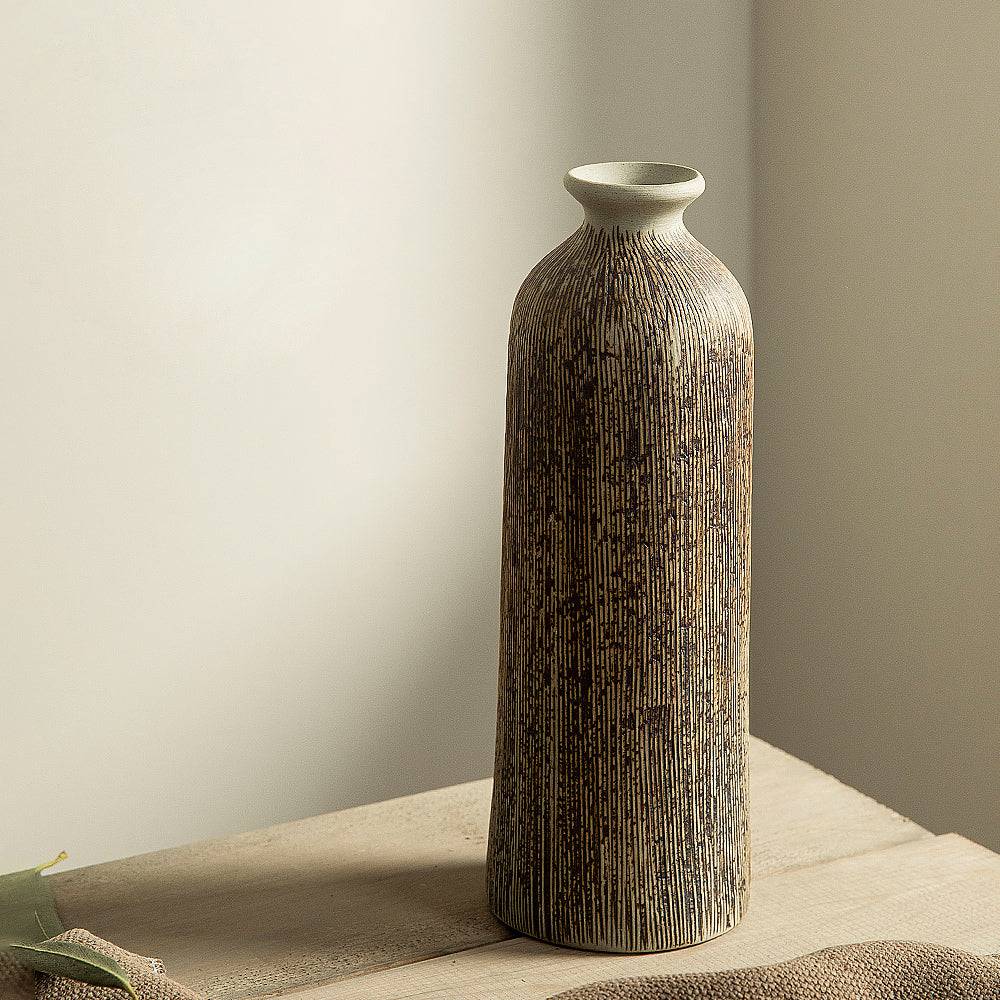 Japandi Dark Ceramic Vases