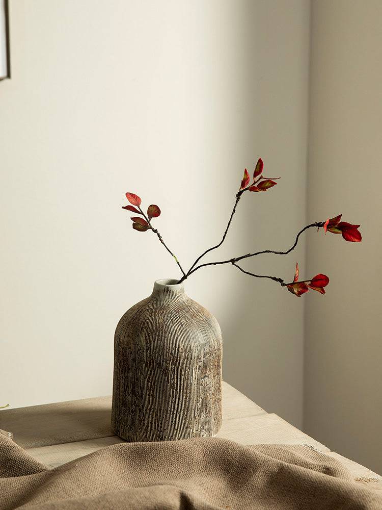 Japandi Dark Ceramic Vases