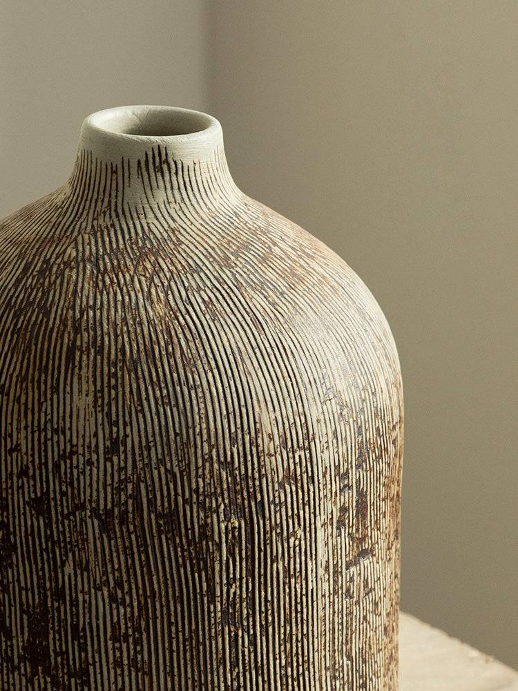 Japandi Dark Ceramic Vases