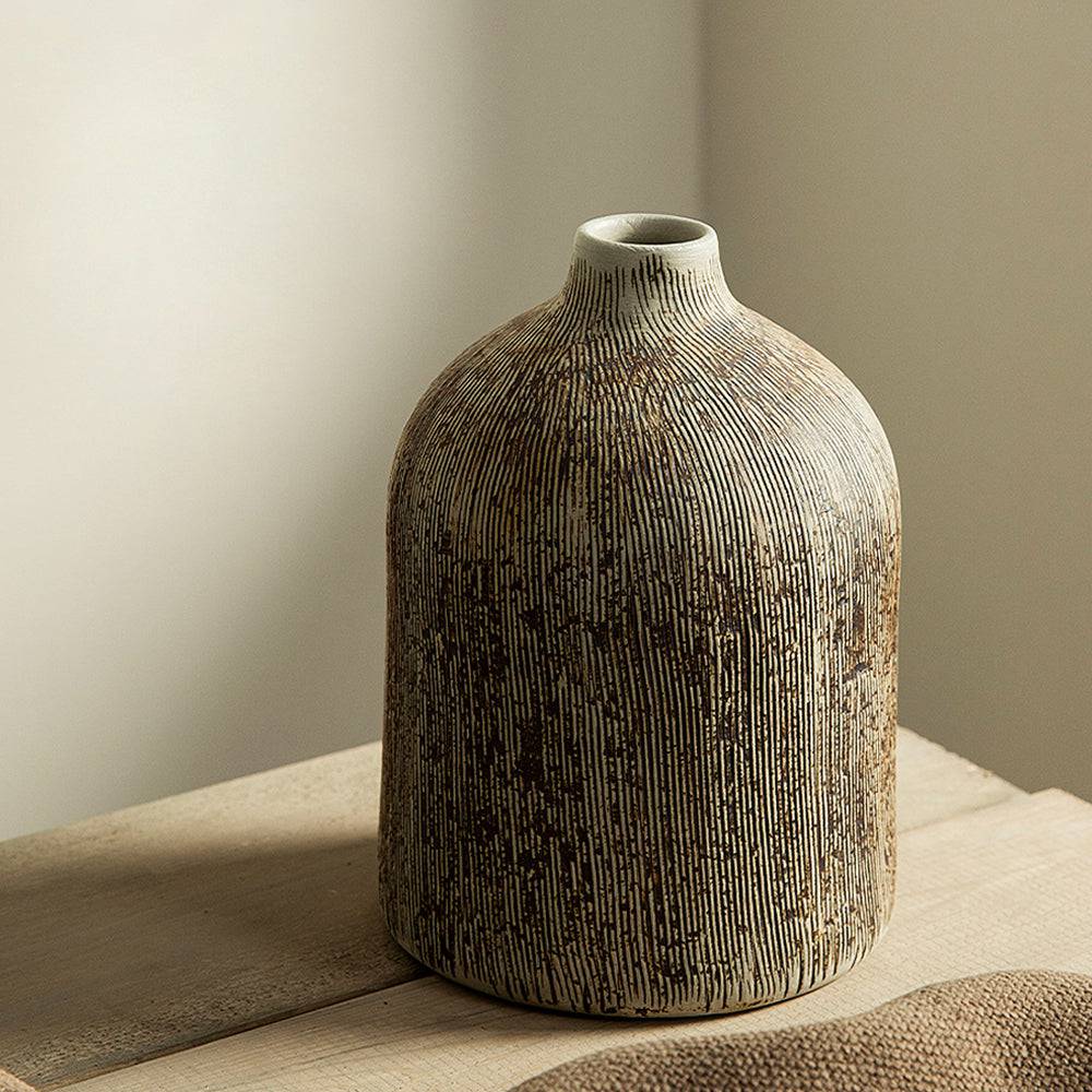Japandi Dark Ceramic Vases