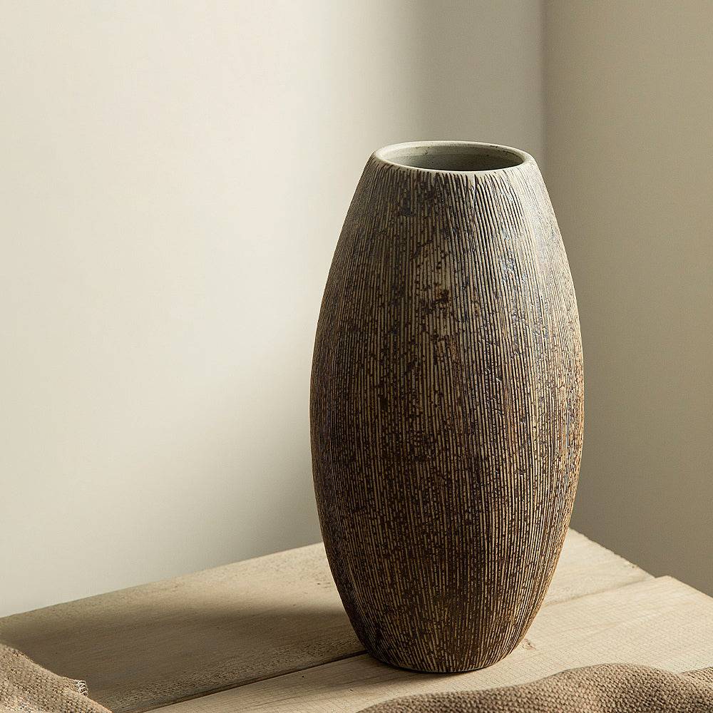 Japandi Dark Ceramic Vases