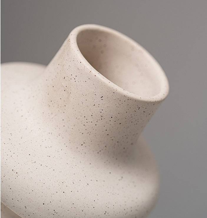 Lumio – Japandi Keramische Vaas Minimalistisch Design in Beige