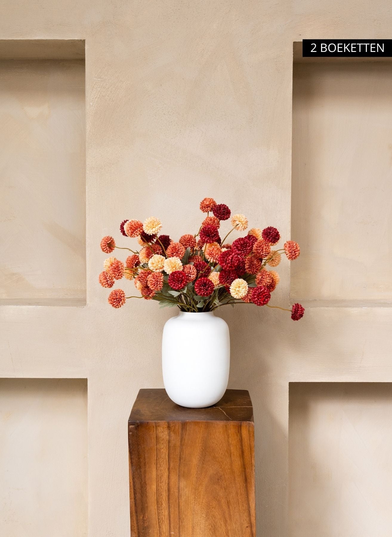 Lumio – Zijden Kunstbloemen (Chrysant, 10 Stelen)