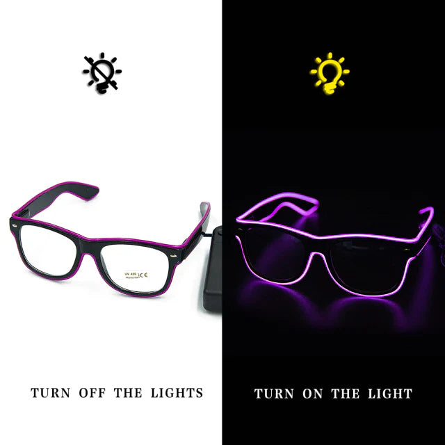 LED Neon Party Bril – Verlicht je Stijl en Straal in het Donker