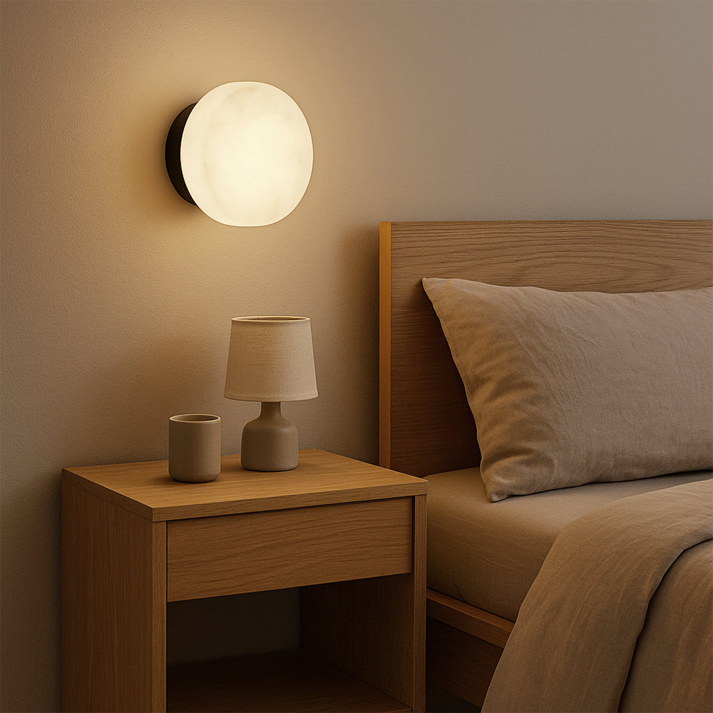 Lumio - Luxe Marmeren Wandlamp met Tijdloze Scandinavische LED Verlichting
